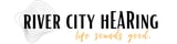 River City Hearing logo with sound wave graphic and tagline life sounds good